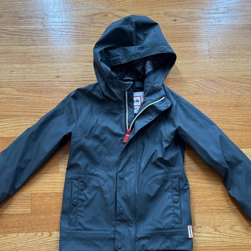 Hunter Kids Dark Gray Raincoat
